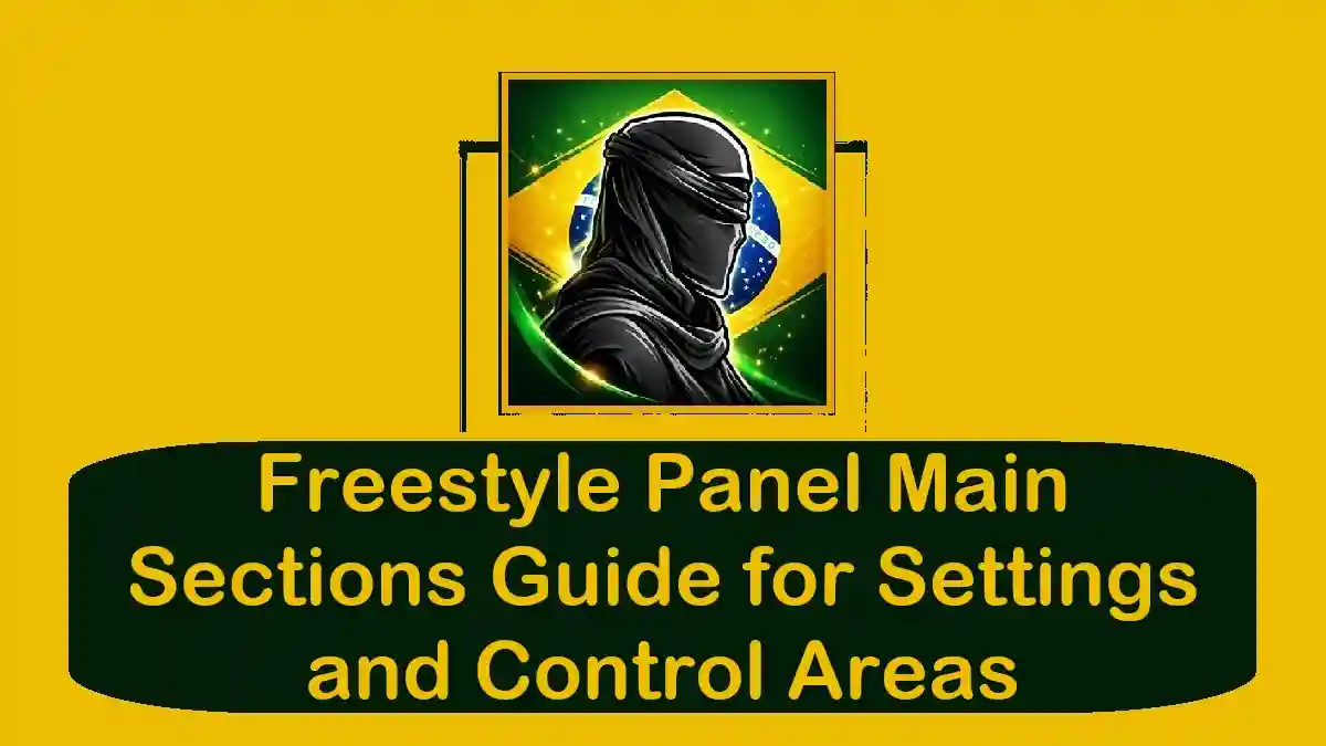 Freestyle Panel Main Sections Guide for Settings and Control Areas