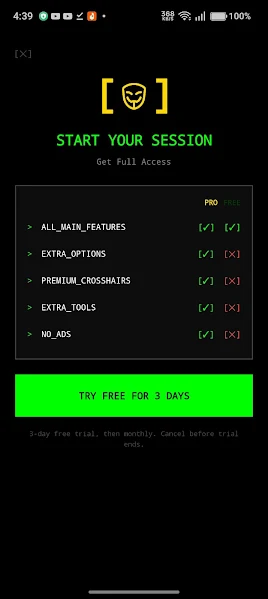 Freestyle Panel APK interface screenshot